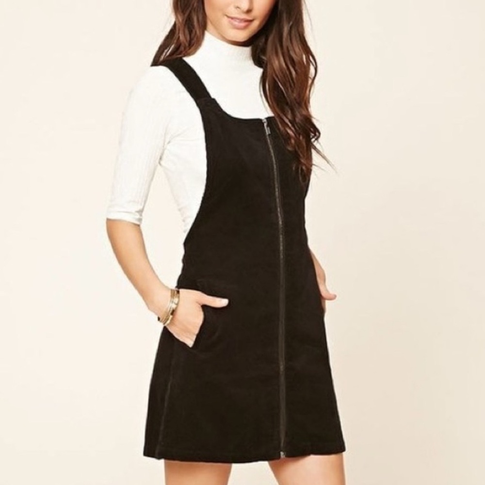Forever 21 Black Corduroy Dress